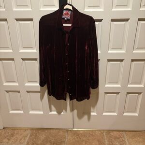 Johnny Was Women's Velvet shirt like new
